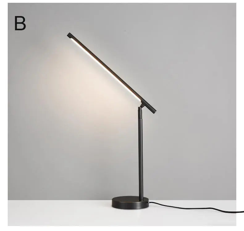Luminária de Mesa Cobre Real com Cúpula Tecido LED – Quarto e Sala