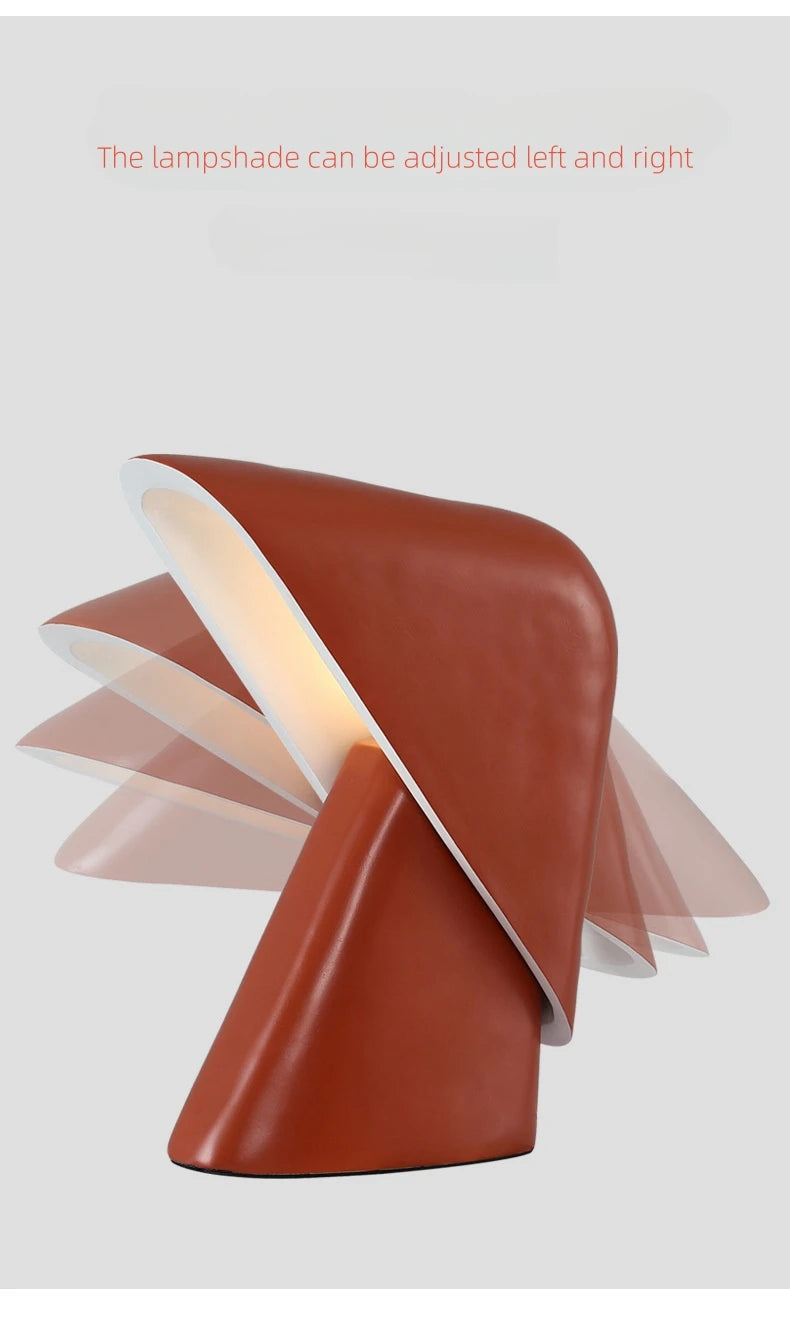 Luminária de Mesa Resina LED Minimalista Designer – Quarto, Sala e Estudo