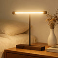 Luminária de Mesa Nogueira COB USB – Luz Ambiente para Quarto