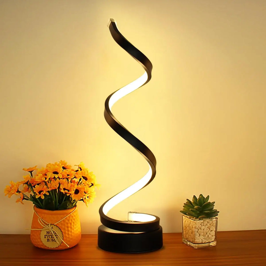 Luminaria de Mesa Avveira - Metal Escovado - aparador escultural