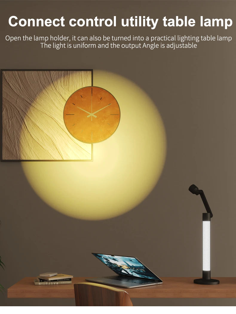Luminária de Mesa Inteligente WiFi Tuya com Proteção Ocular – Rotacional