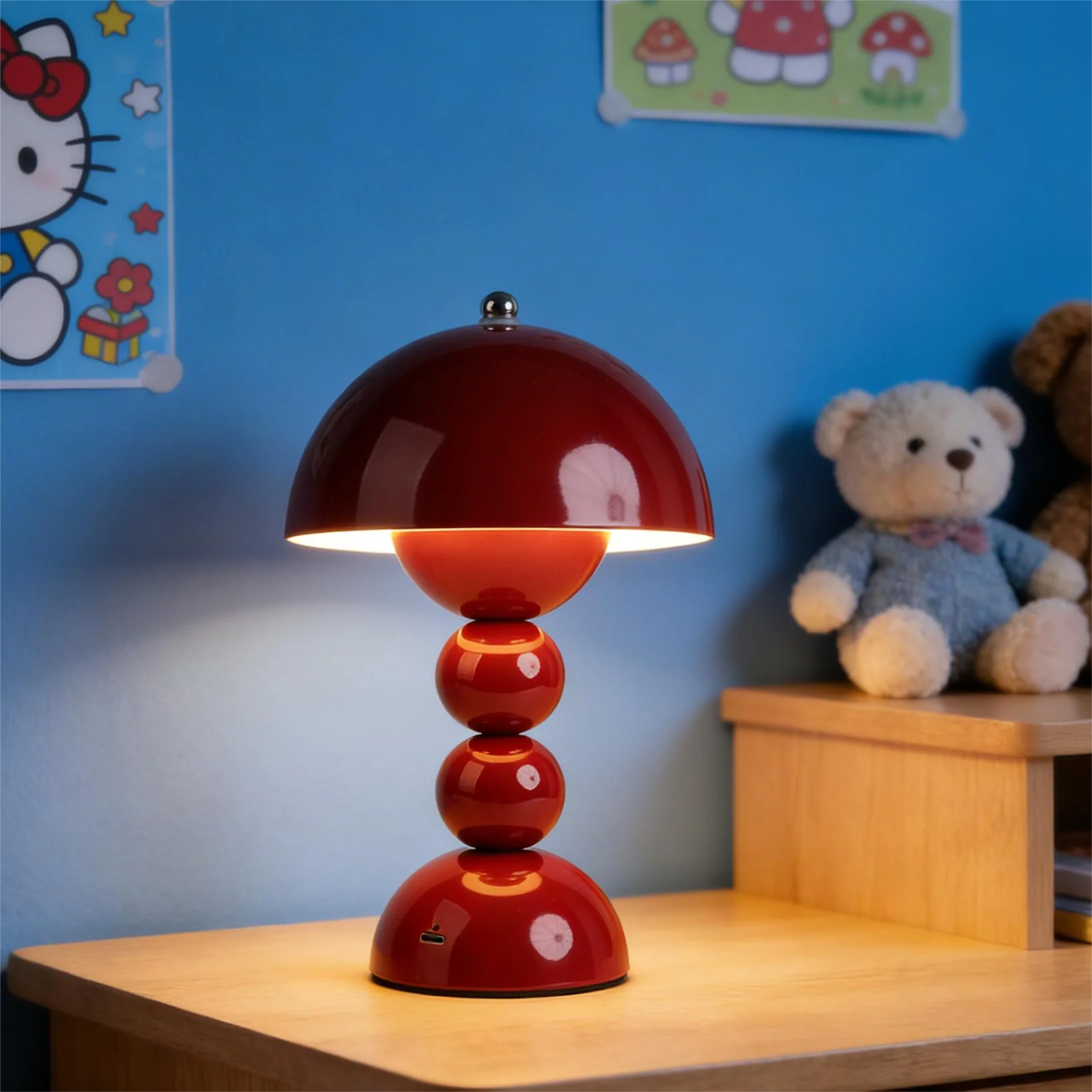 Luminária Touch Topo Nórdica LED 3 Cores Dimmer Criativa