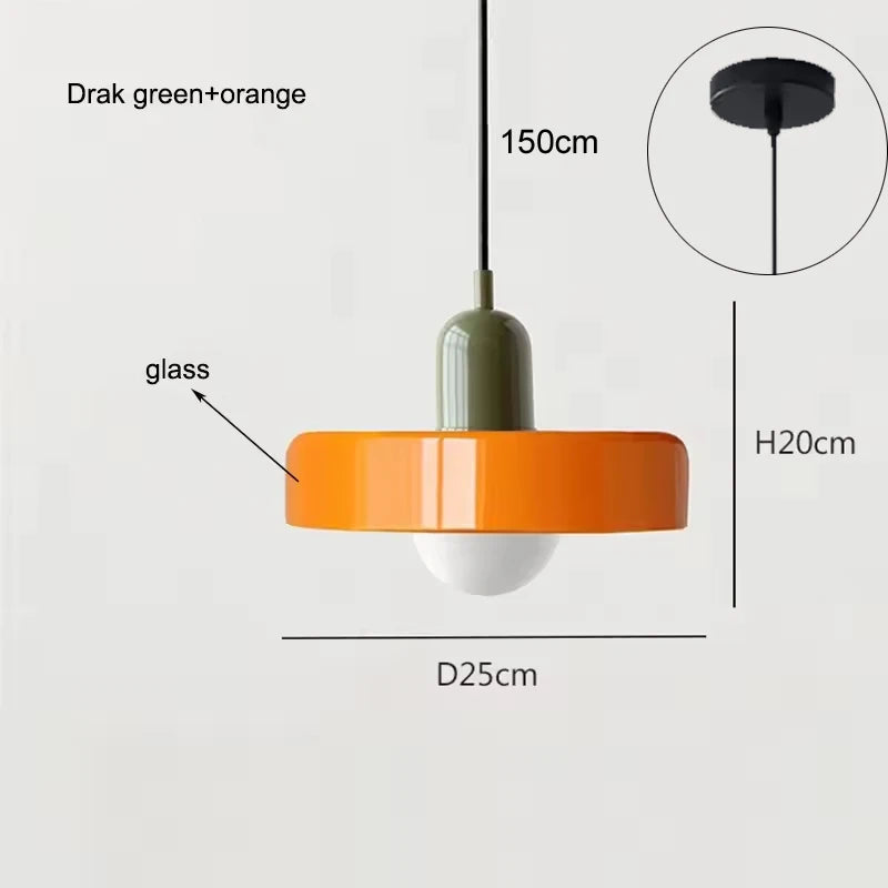 Pendente de Vidro Decorativo para Sala, Cozinha, Ilha e Quarto