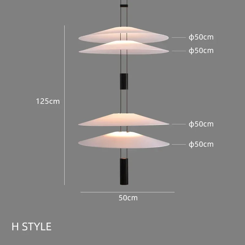 Lustre Circular Minimalista Moderno para Sala de Estar e Bar