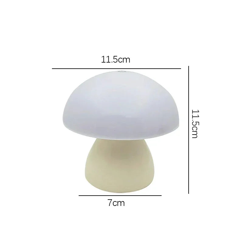 Luminária Cogumelo LED Touch Dimmer USB Recarregável