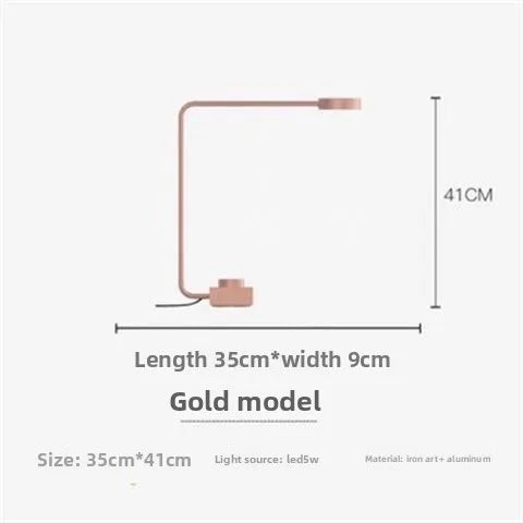 Luminária de Mesa Italiana Dimmável LED – Minimalista para Cabeceira