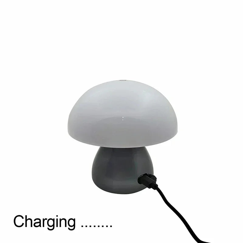Luminária Cogumelo LED Touch Dimmer USB Recarregável