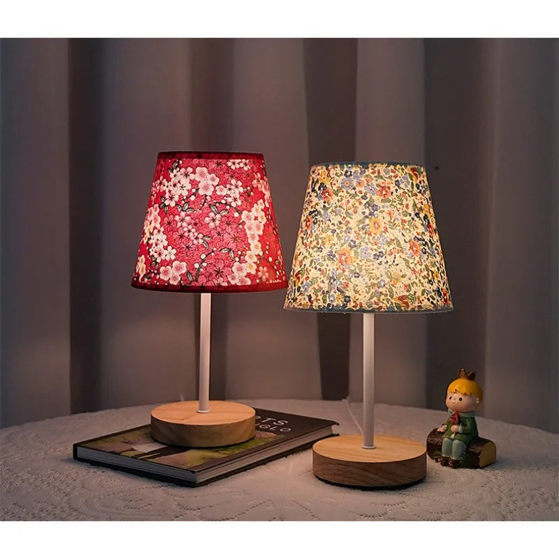 Luminária Madeira USB Quarto Quarto LED Decorativa