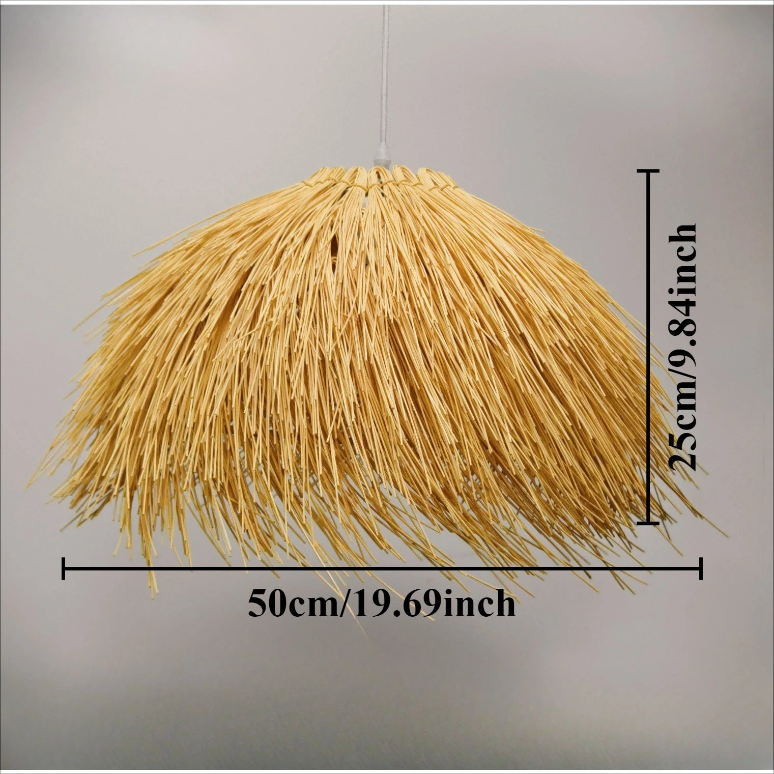 Pendente Faveina - Rattan e Bambu - sala de jantar japandi