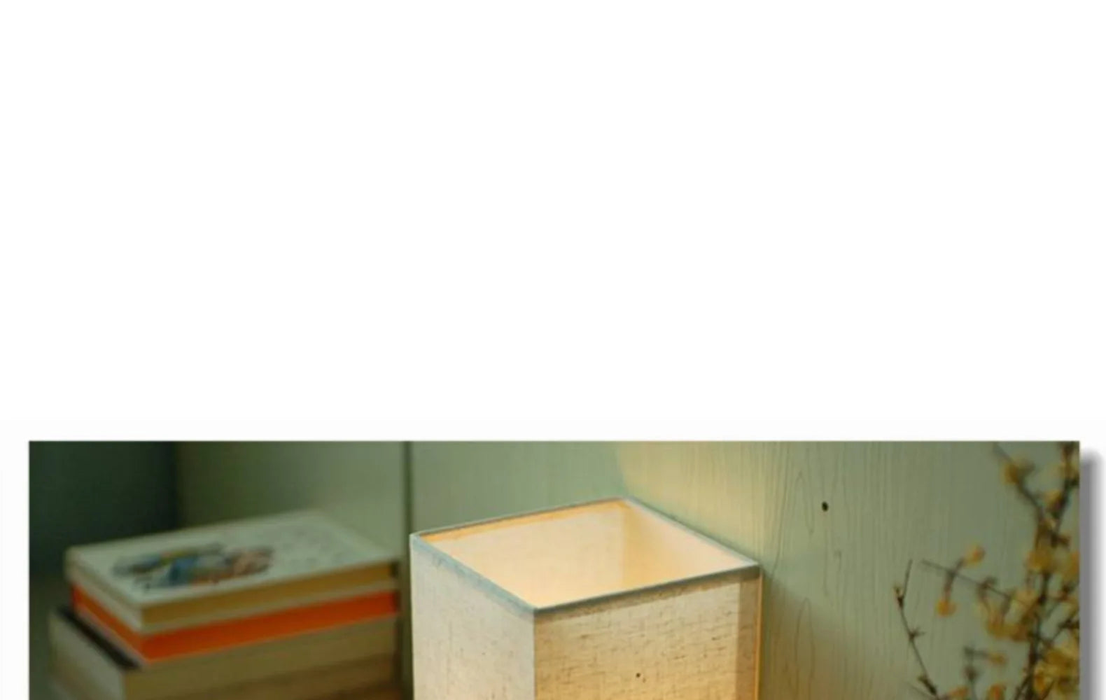 Luminária Madeira Maçiça Quadrada LED Zen Chinesa Dimmer
