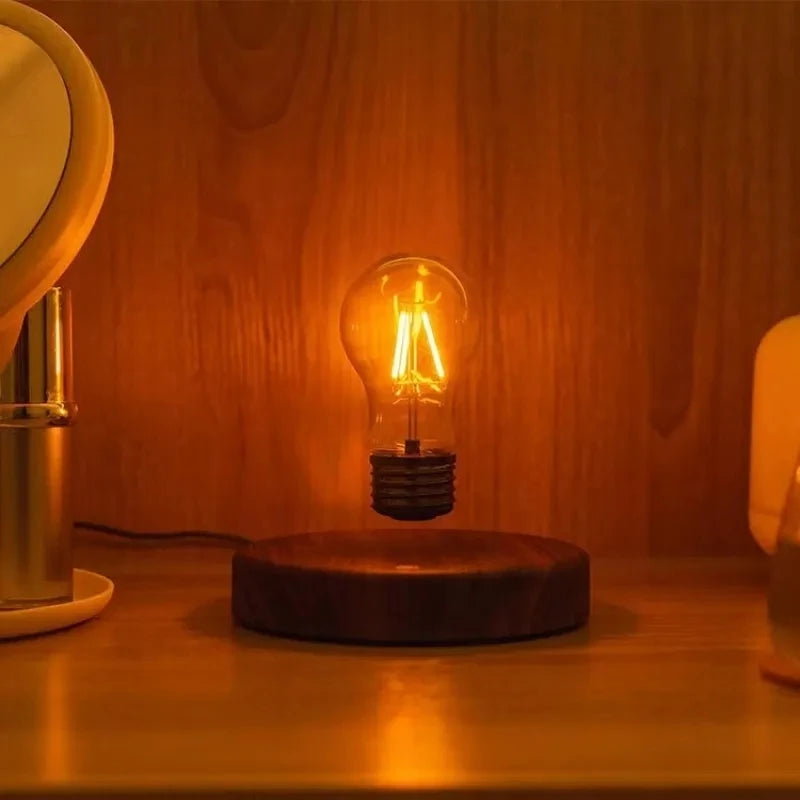 Luminária com Levitação Magnética – Bulbo Flutuante LED para Decoração
