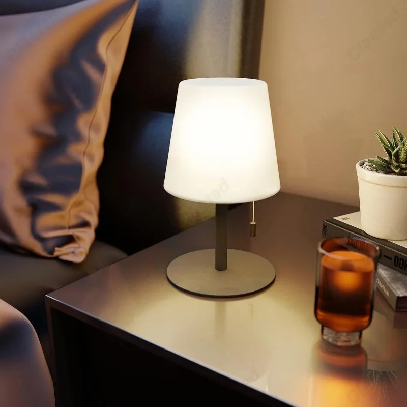 Luminária LED Cordão Dimmer USB Quarto Restaurante Ambiente
