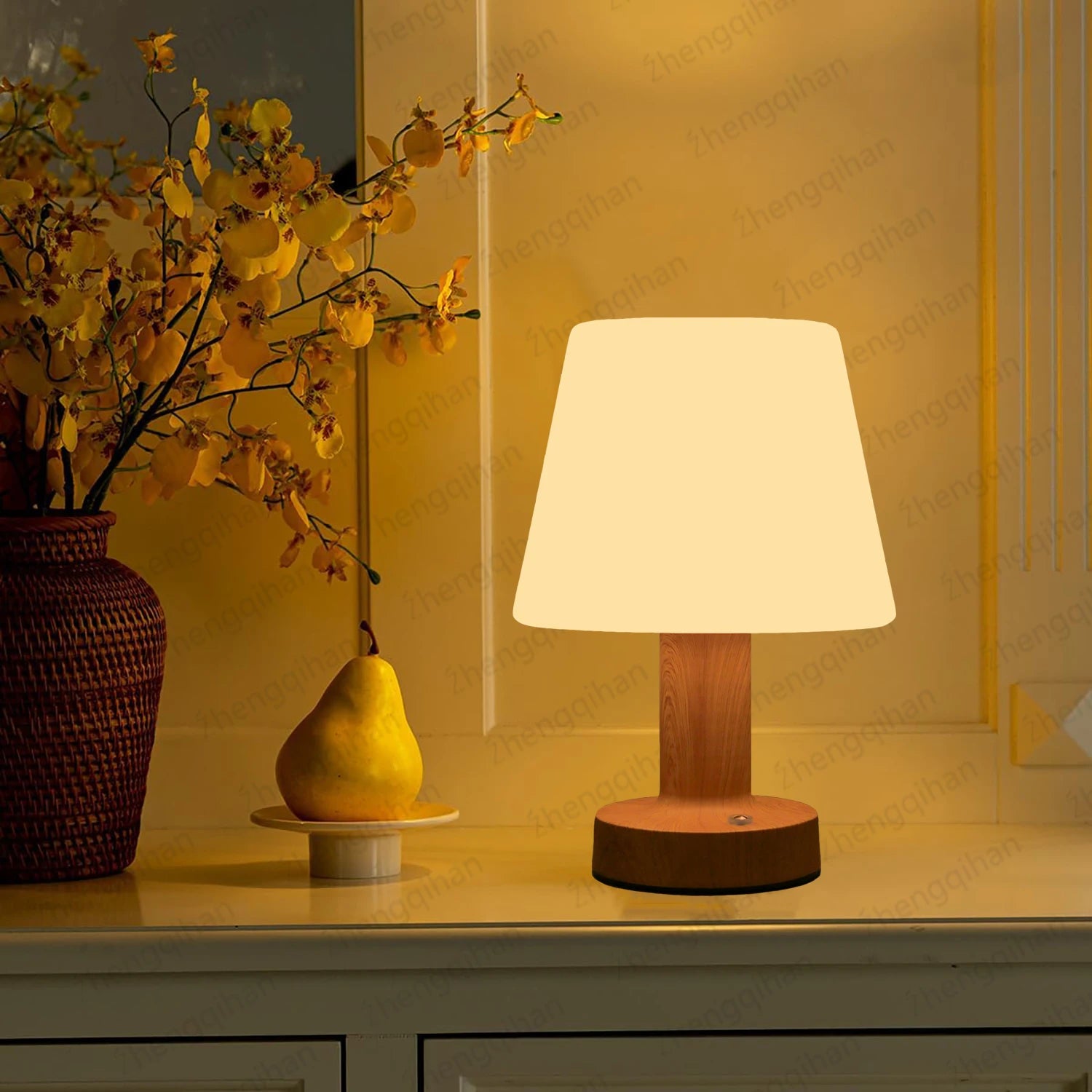 Luminaria de Mesa Avdiara - Acabamento Natural - escritorio escultural