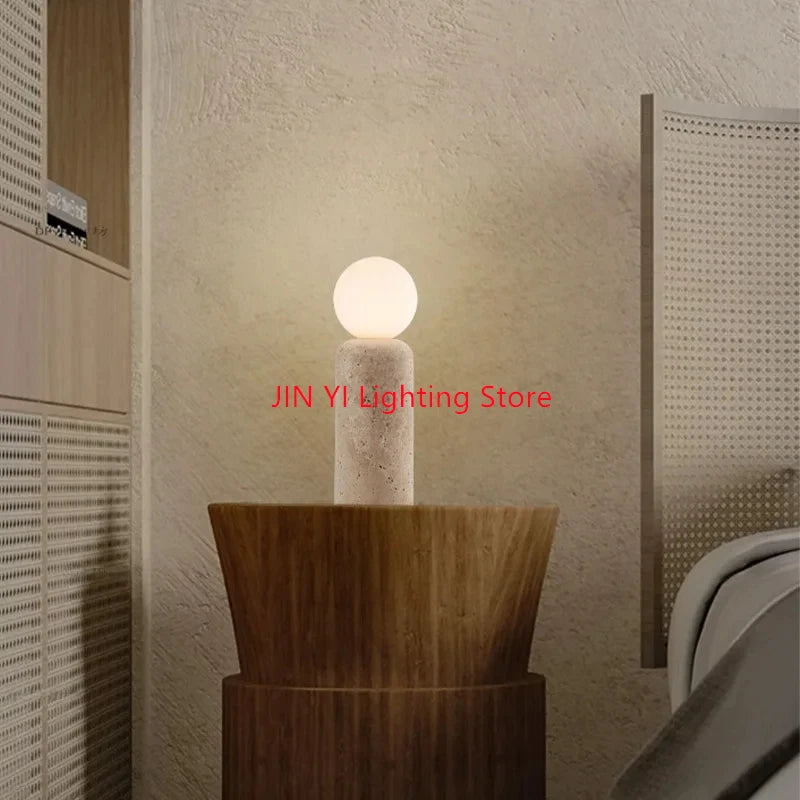 Luminária de Mesa Pedra Retrô Criativa – Decoração para Quarto e Sala
