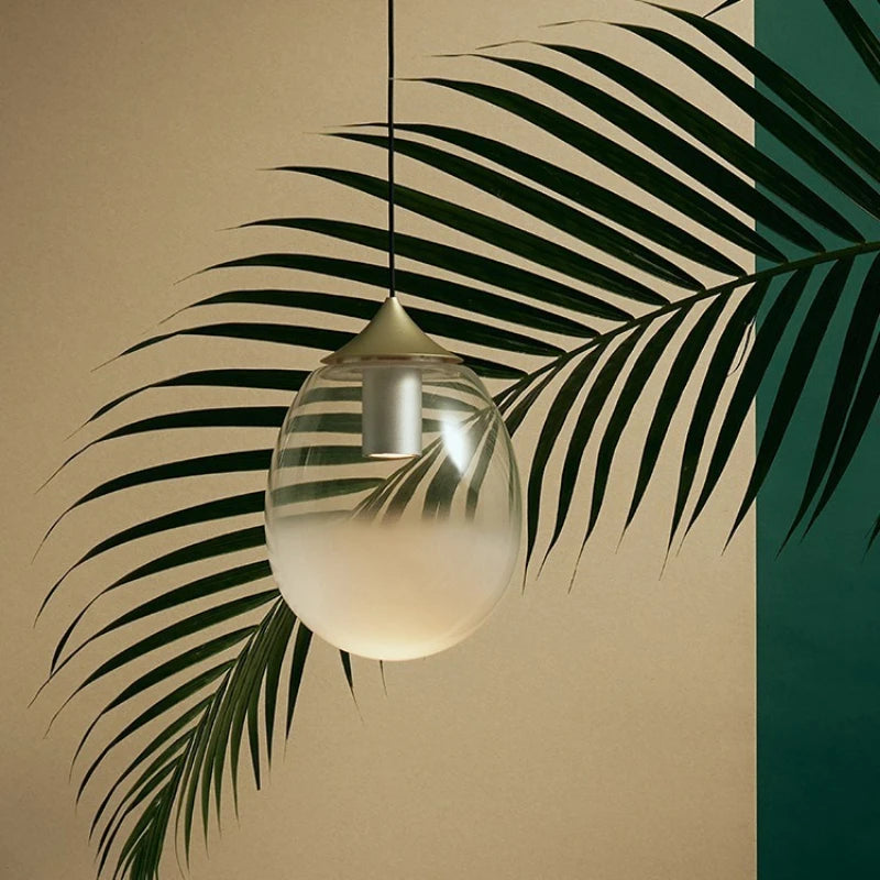 Pendente Minimalista Estilo Italiano em Vidro