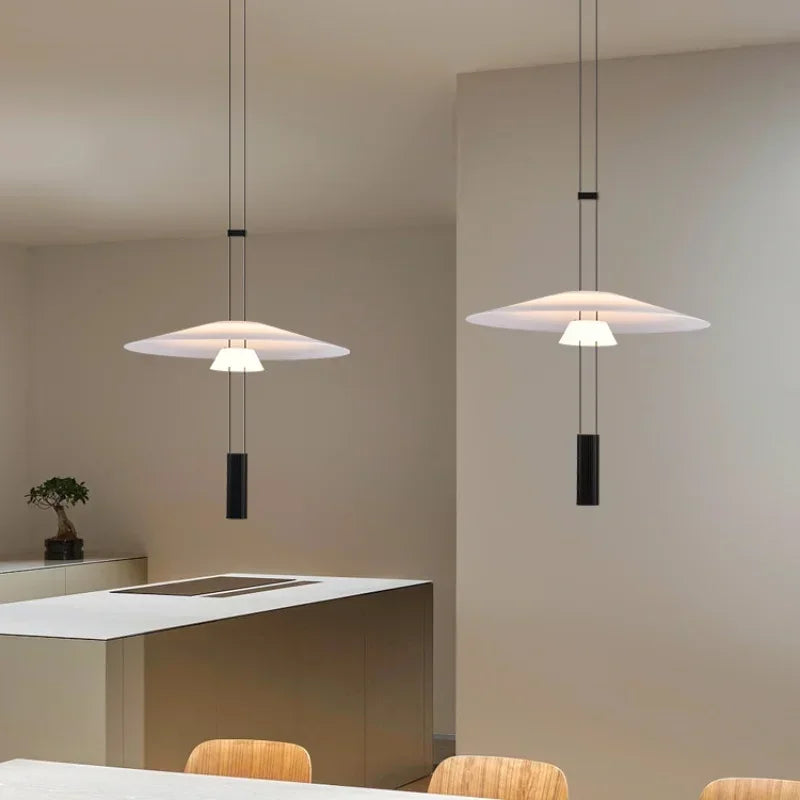 Lustre Circular Minimalista Moderno para Sala de Estar e Bar