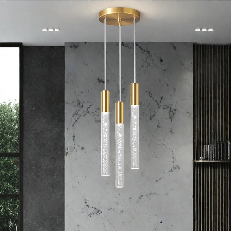 Pendente de Cristal LED Mini para Ilha da Cozinha