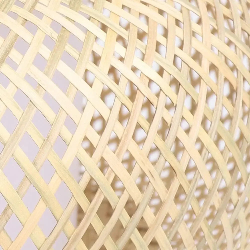 Lustre Artesanal em Bambu Trançado E27