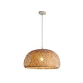 Lustre Lanterna de Bambu Trançado à Mão Retrô