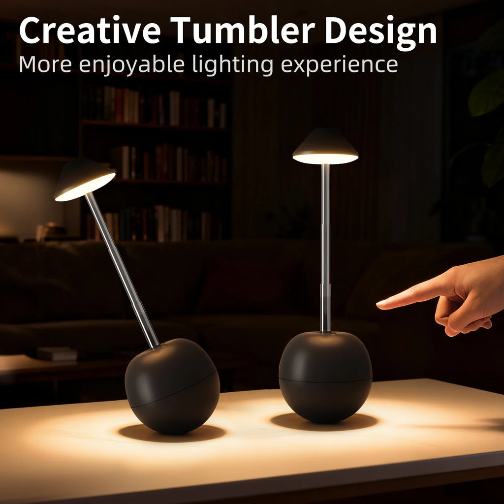 Luminária de Mesa LED Recarregável Decorativa com Controle Remoto