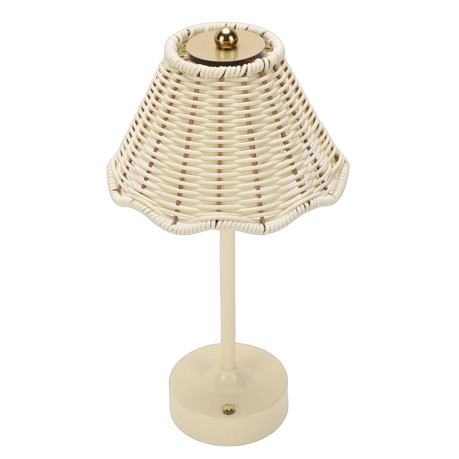 Abajur Avnaara - Rattan Natural - mesa lateral boho natural