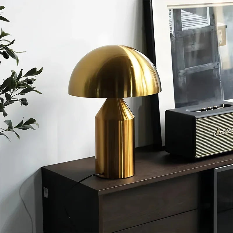 Luminária de Mesa Cogumelo LED Nórdica Proteção Visual