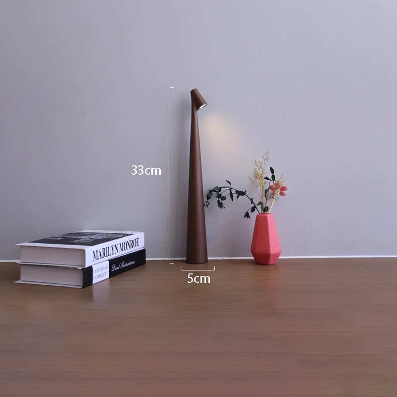 Luminária de Mesa LED Touch USB Minimalista – Atmosfera para Cabeceira