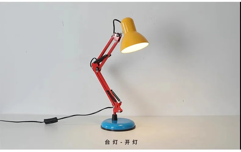 Luminária de Mesa Colorida com Garra 360° – Proteção Ocular 3 Temperaturas