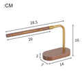 Luminária de Mesa COB Madeira USB com Ângulo Ajustável – Minimalista