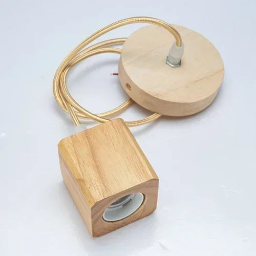 Pendente Eltaira - Madeira Nogueira - bancada gourmet organico moderno