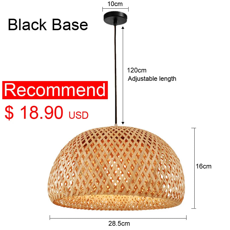Pendente Eldiina - Rattan e Bambu - bancada gourmet boho natural