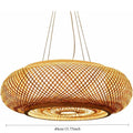 Lustre Artesanal em Bambu Trançado E27