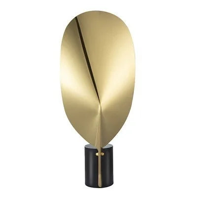 Luminaria de Mesa Arroina - Metal Escovado - escritorio escultural