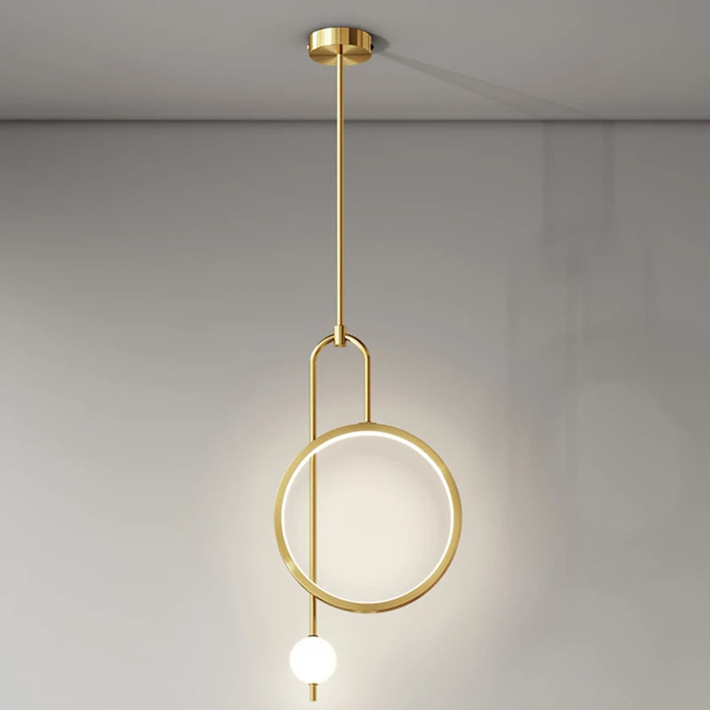 Pendente LED Circular — Luminária para Quarto