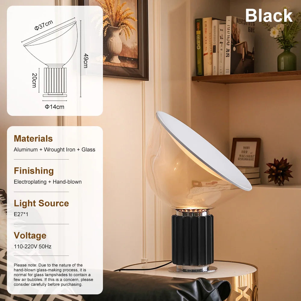 Luminária de Chão Taccia LED Italiana Moderna Sala Escritório