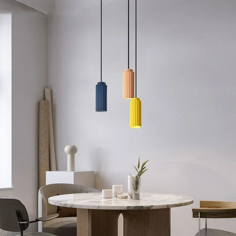 Pendente LED Nórdico Fio Longo — Para Quarto, Bar, Restaurante e Hotel