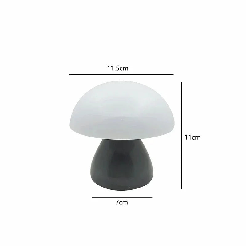 Luminária Cogumelo LED Touch Dimmer USB Recarregável