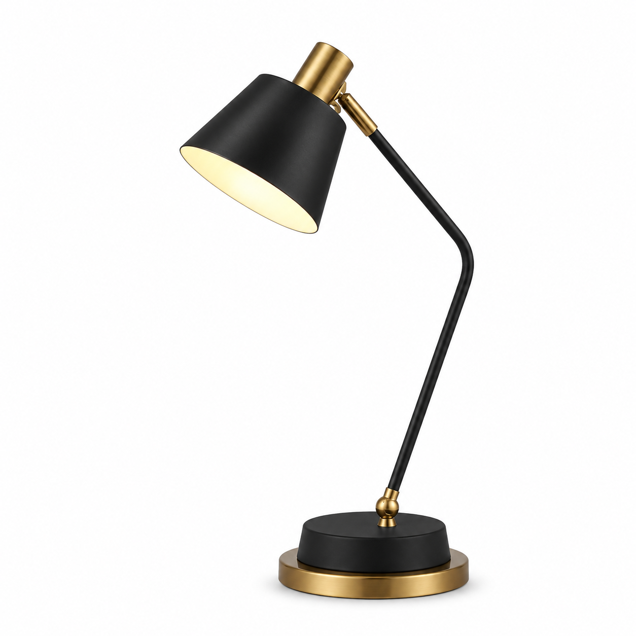Luminária de Mesa Ferro Nórdica Flexível LED – Proteção Ocular para Leitura