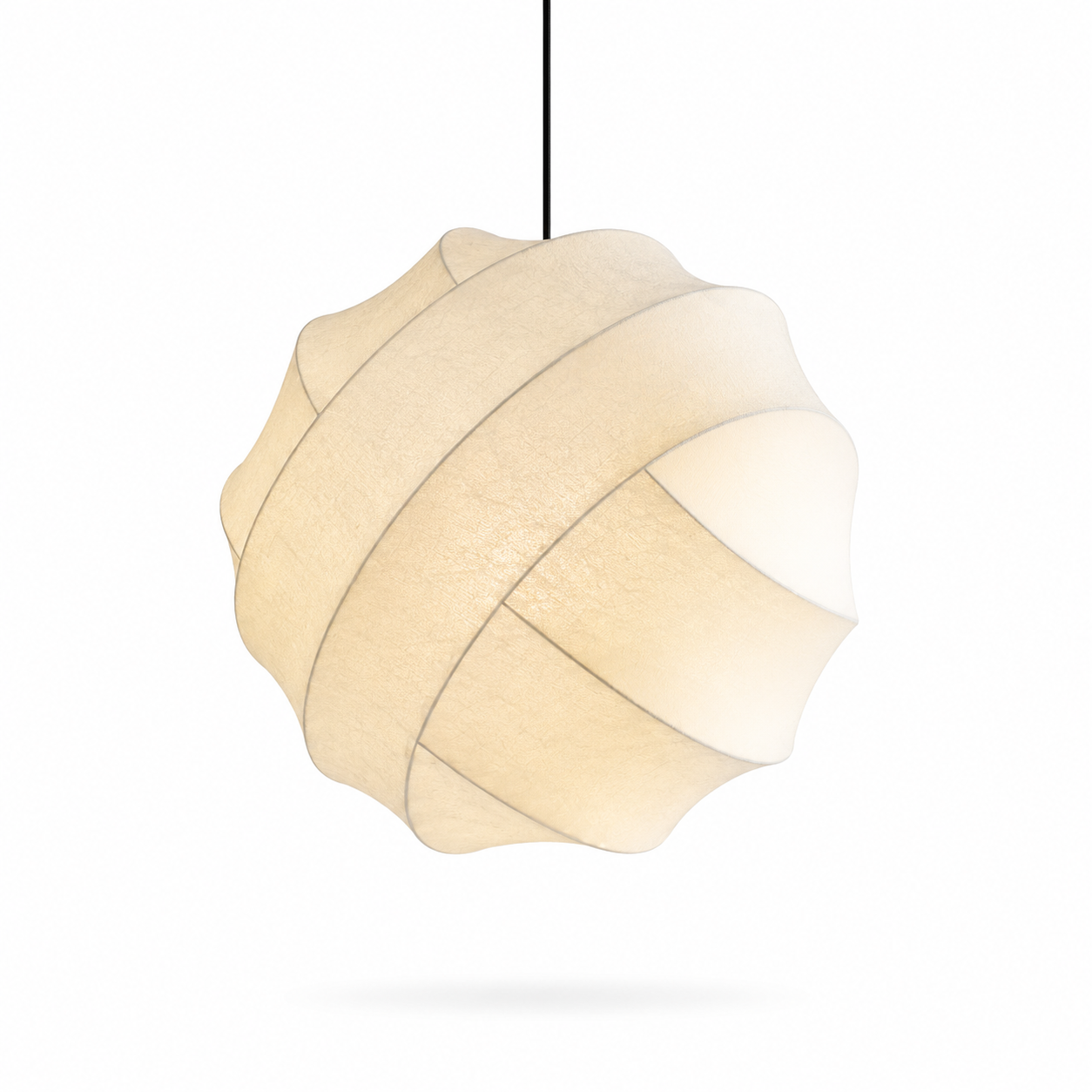 Pendente Esférico de Papel Wabi-Sabi