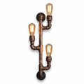 Arandela Industrial 3 Luzes Cano de Água Estilo Antiquário