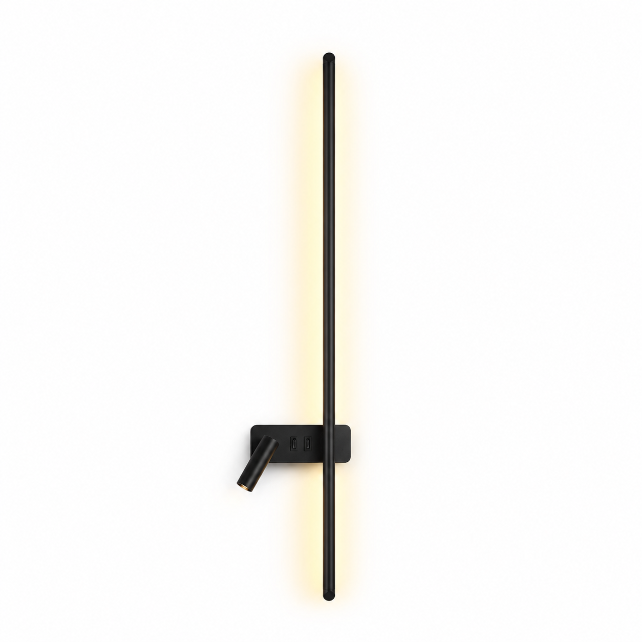 Arandela Nórdica Minimalista Faixa LED com Interruptor para Quarto ...