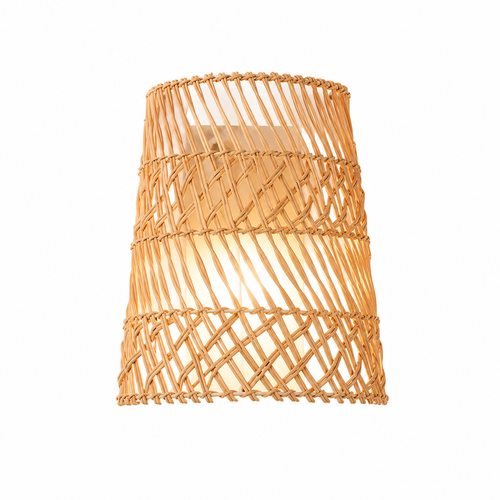 Arandela Cavea - Rattan Natural - lavabo boho natural