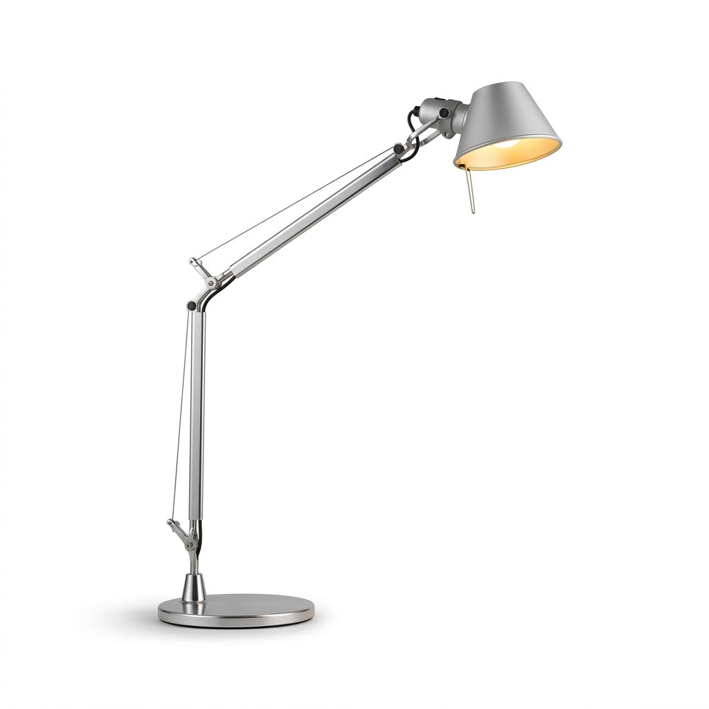 Luminária de Mesa Dobrável Braço Retrátil – LED Proteção Ocular Escritório