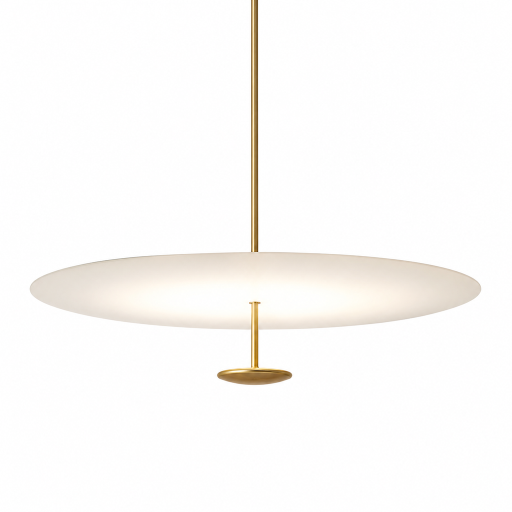Pendente LED Nórdico Dourado e Preto