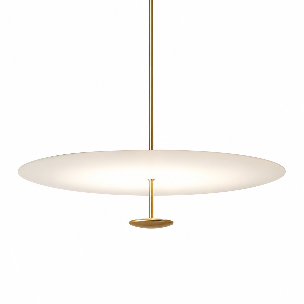 Pendente LED Nórdico Dourado e Preto