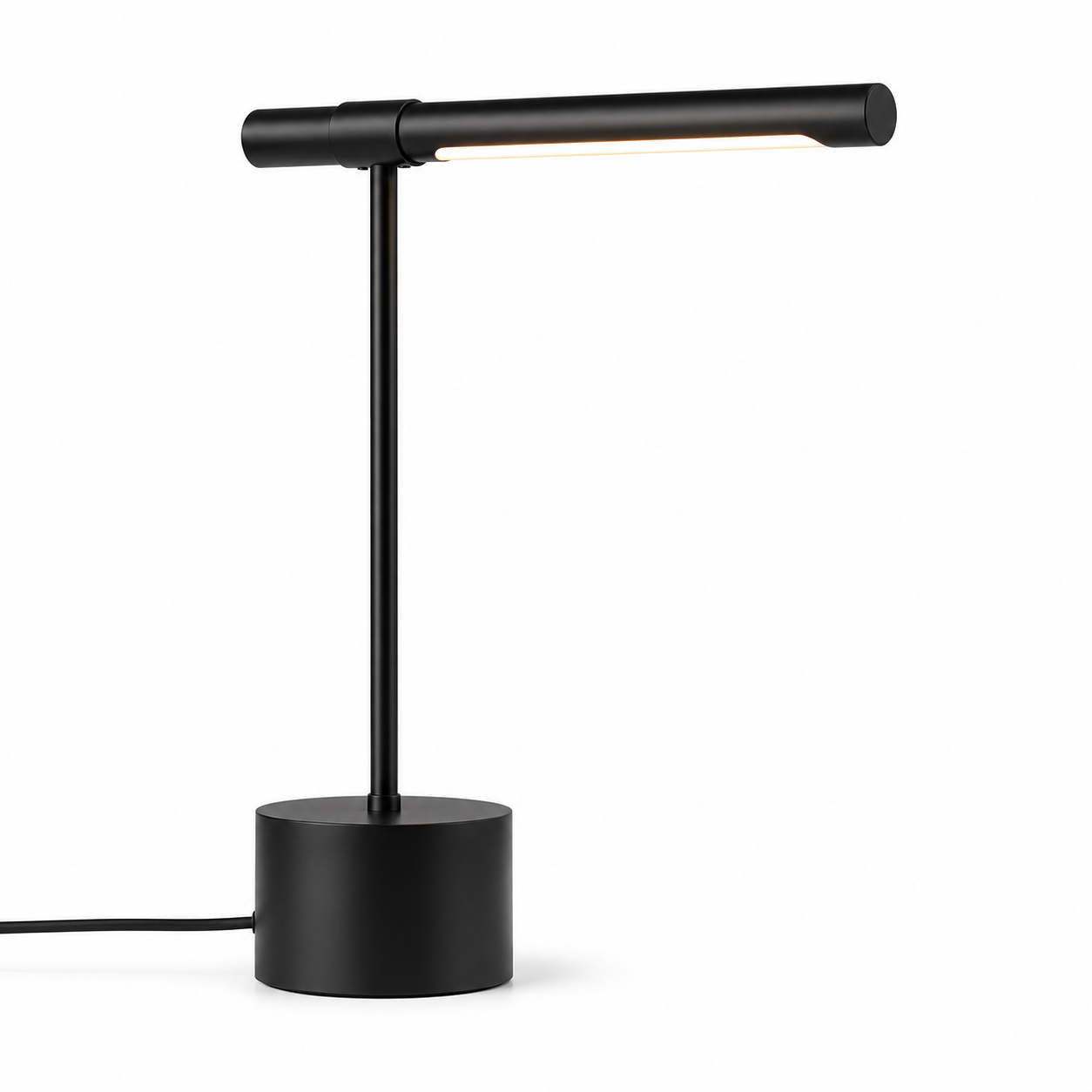 Luminária de Mesa Cobre Real com Cúpula Tecido LED – Quarto e Sala