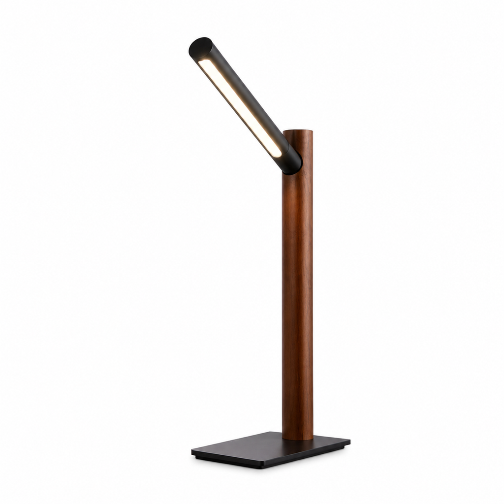 Luminária de Mesa Galhos de Madeira LED 360° – Proteção Ocular Decoração