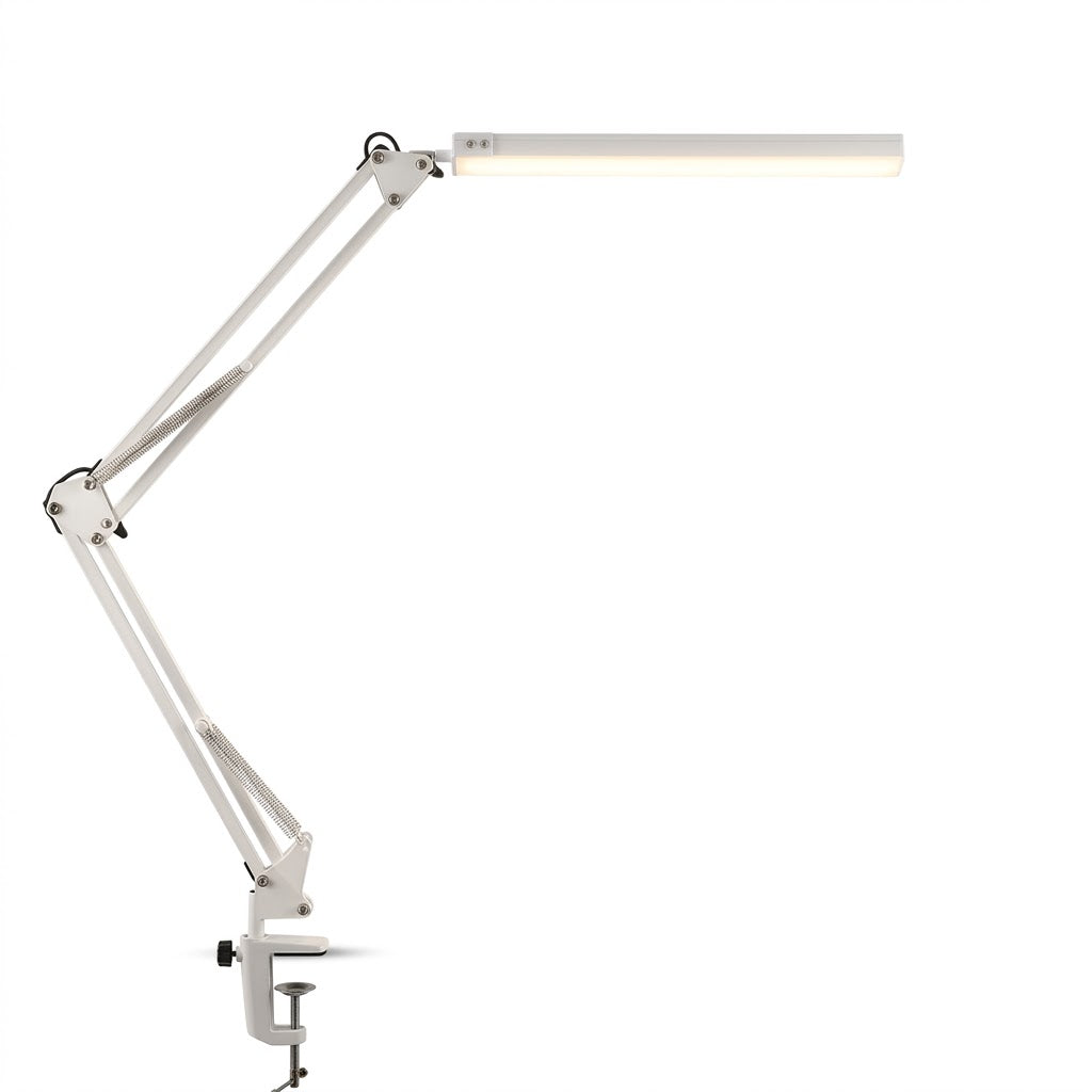 Luminária LED com Presilha e Pescoço de Ganso – 10 Níveis de Brilho