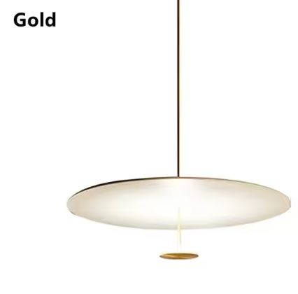 Pendente LED Nórdico Dourado e Preto