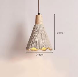 Pendente Wabi-Sabi Creme para Quarto, Bar e Restaurante